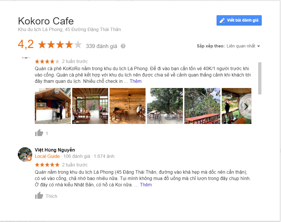 review quán coffee kokoro đà lạt