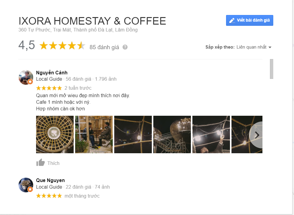 ixora homestay coffee đà lạt review